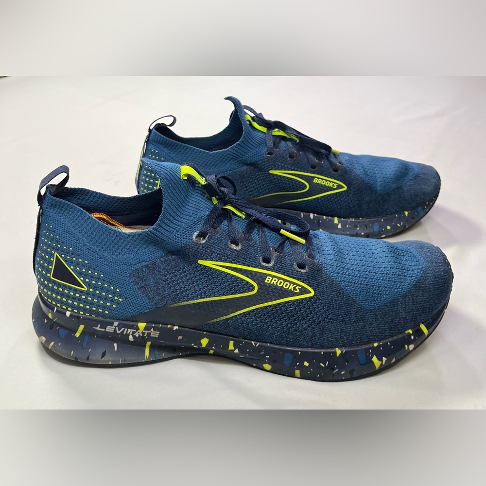 Brooks Levitated Stealthfit 5 Energize Blue Runners Everyday Sneakers Shoe - 13 - Picture 2 of 10